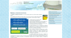 Desktop Screenshot of matelasamemoiredeforme.com